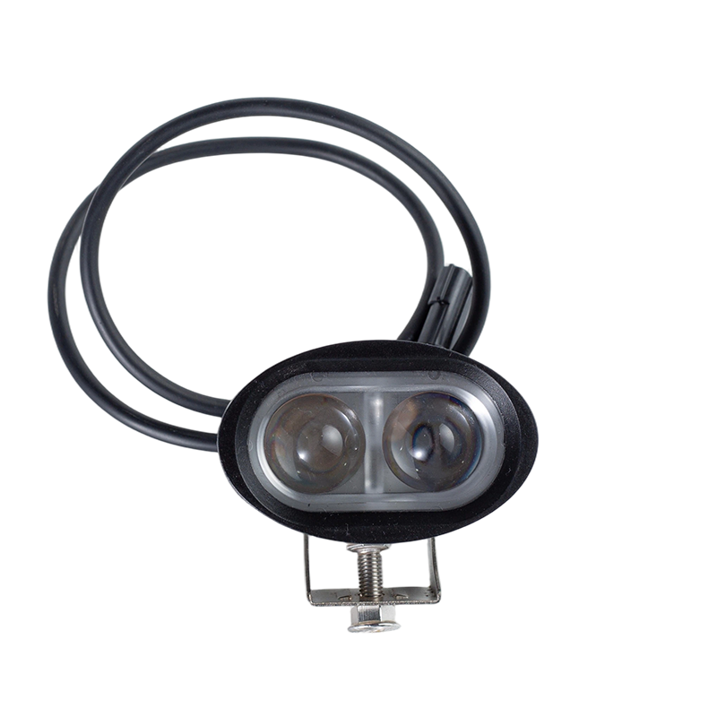 IP67 6W DC9-80V شعاع واسع بيضاوي أحمر / أزرق ضوء تحذير سلامة الرافعة الشوكية
