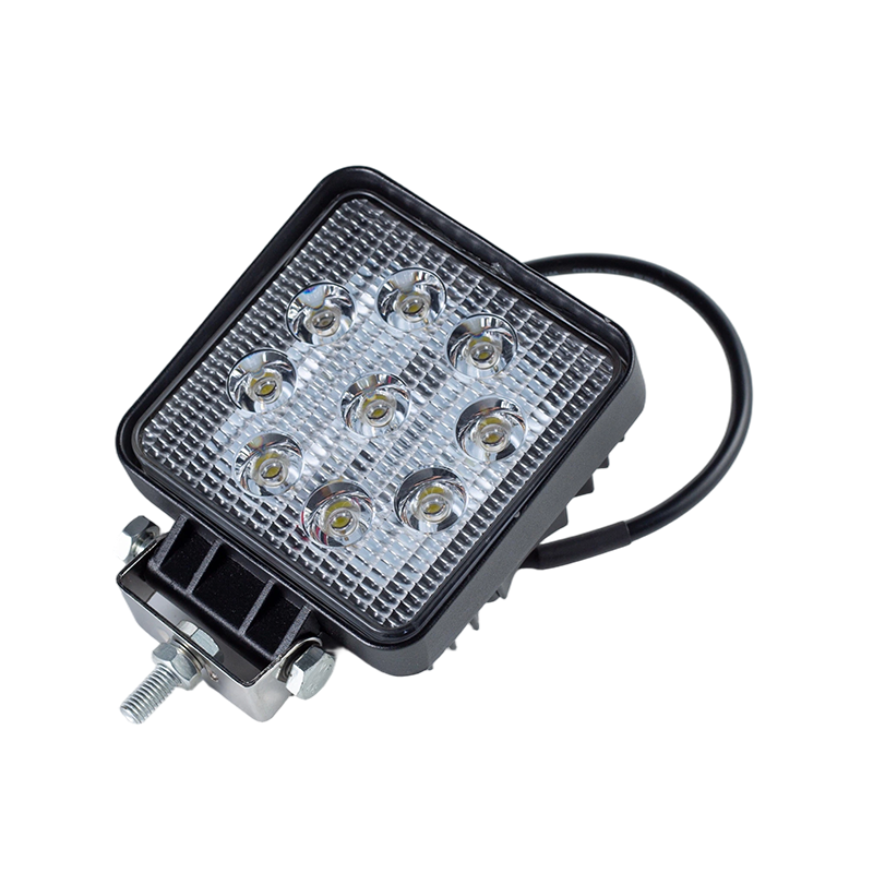 IP67 002 مصباح عمل مربع 9-LED للخدمة الشاقة للمركبات الصناعية