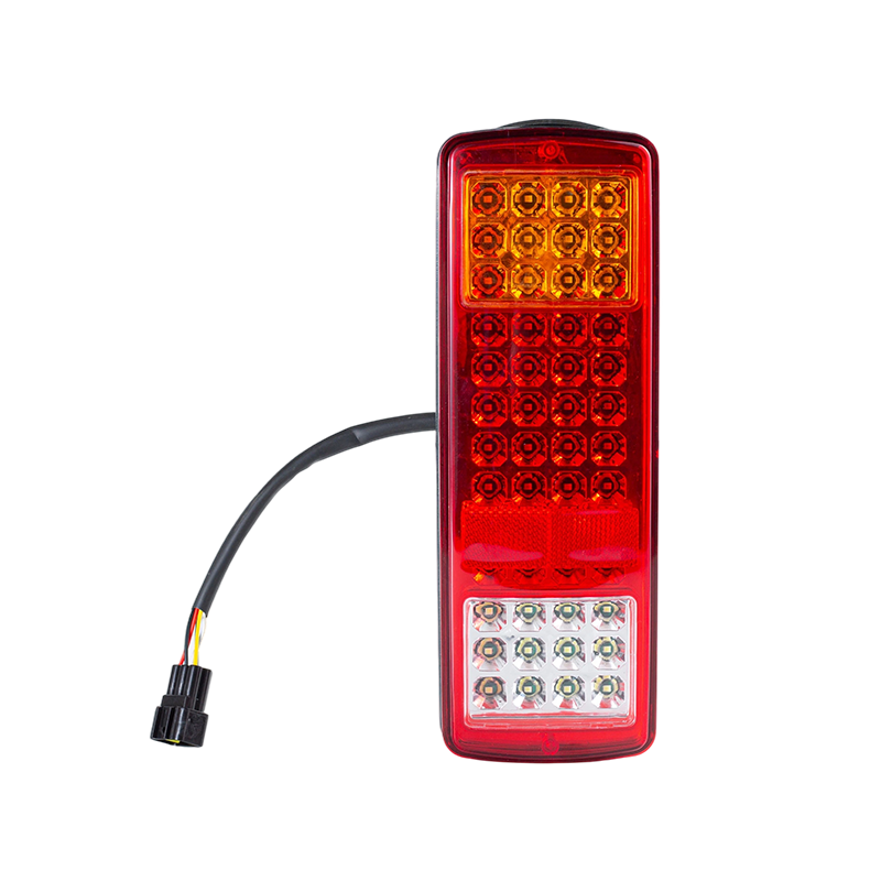 FLDJ-SSWD-002 IP55 6W DC12-24V ضوء خلفي LED مدمج ثلاثي الألوان (إشارة الانعطاف + ضوء الموضع + الضوء العكسي)