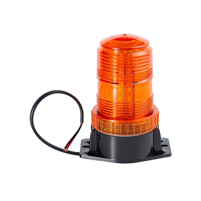 IP65 8W DC9-80V 360 درجة العنبر ستروب منارة تحذير ضوء للرافعات الشوكية