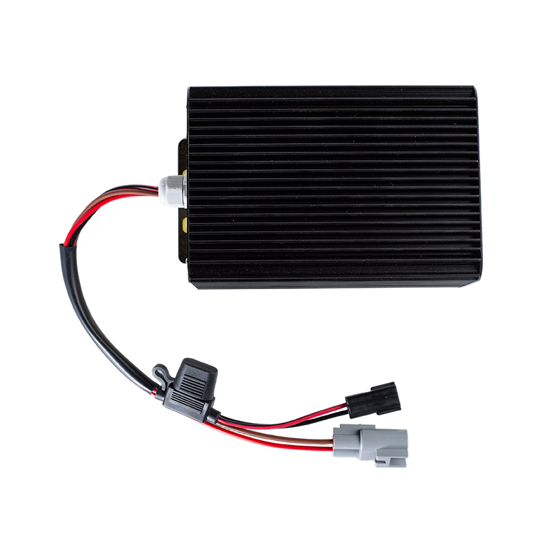 كفاءة عالية إخراج مستقر IP65 الغبار مقاومة للنفط DC80V واسعة المدخلات رافعة شوكية مركبة DC-DC الجهد التنحي وحدة