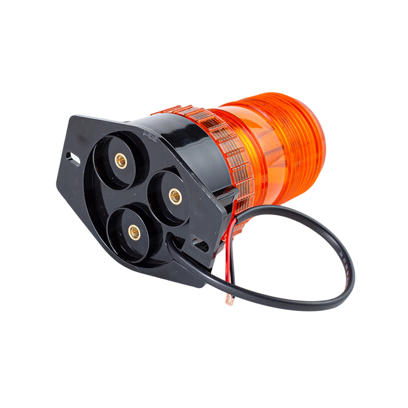 IP65 8W DC9-80V 360 درجة العنبر ستروب منارة تحذير ضوء للرافعات الشوكية