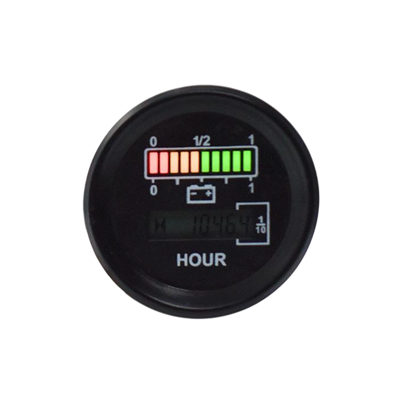 FLYB-0096 مقياس مستوى البطارية للحافلة المستديرة مع عداد الساعة